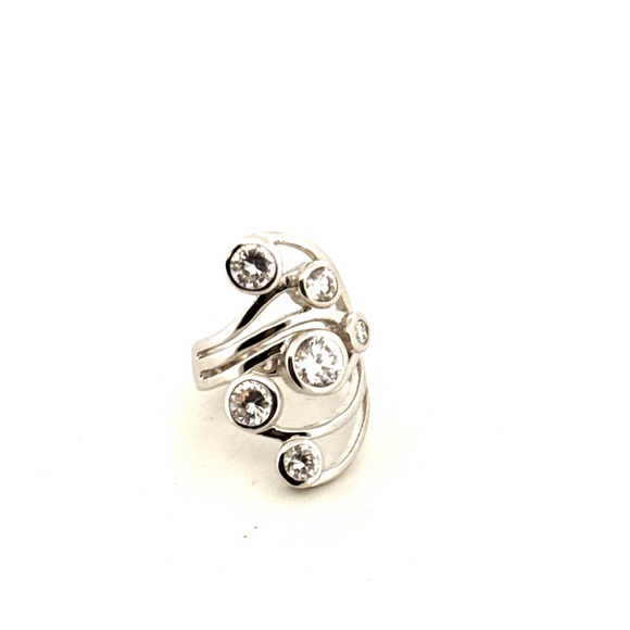 Stunning 925 Sterling silver Constellation style silver statement ring - Picture 13 of 16